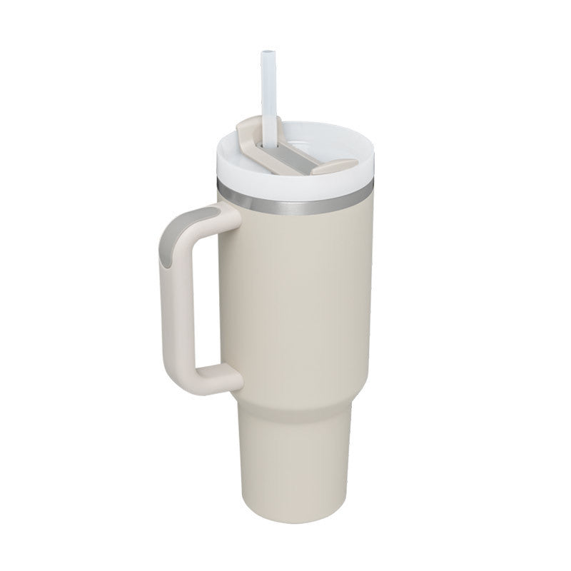 🥤 Vaso Térmico 40oz con Asa y Pajita – Acero Inoxidable, Antiderrames y Aislado al Vacío