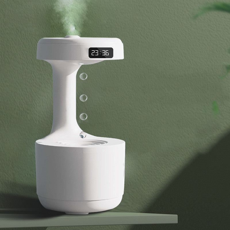 Humidificador Antigravedad con Reloj LED ⏰💧 Difusor Aromas y Luces
