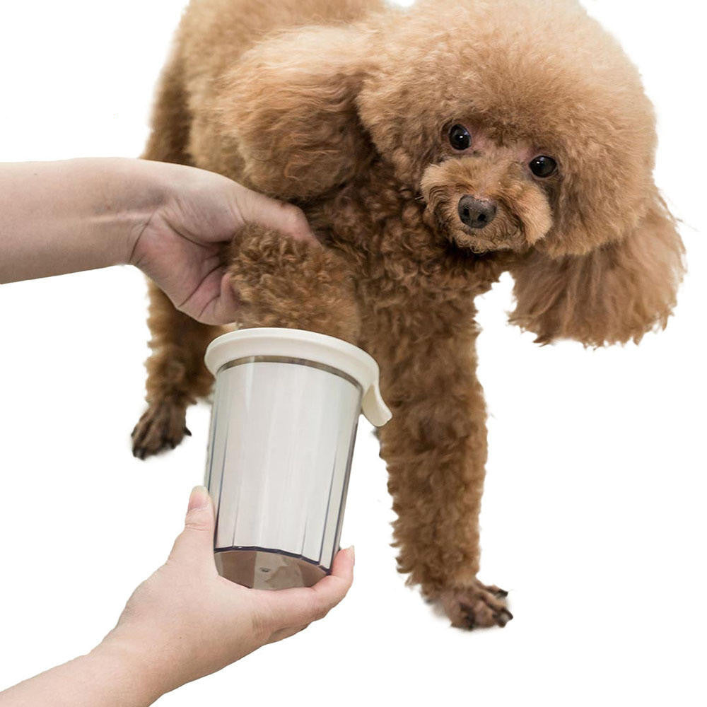 Vaso Portátil Limpiapatas para Perros 🐾✨ con Cerdas de Silicona Suave