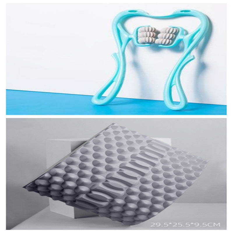 💆‍♂️✨ Masajeador de Cuello 6 Ruedas | Alivio del Estrés & Dolor | Roller Manual Portátil 🌀