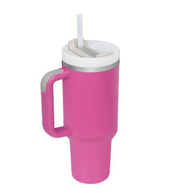 🥤 Vaso Térmico 40oz con Asa y Pajita – Acero Inoxidable, Antiderrames y Aislado al Vacío