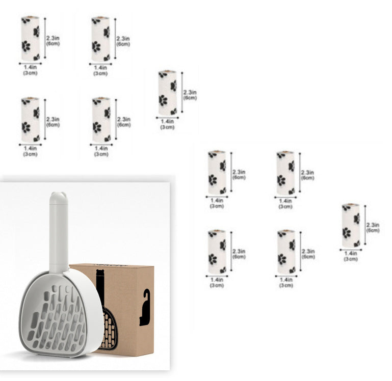 🐾 Pala de Arena para Gatos con Base | Limpieza Fácil y Duradera 🐱✨