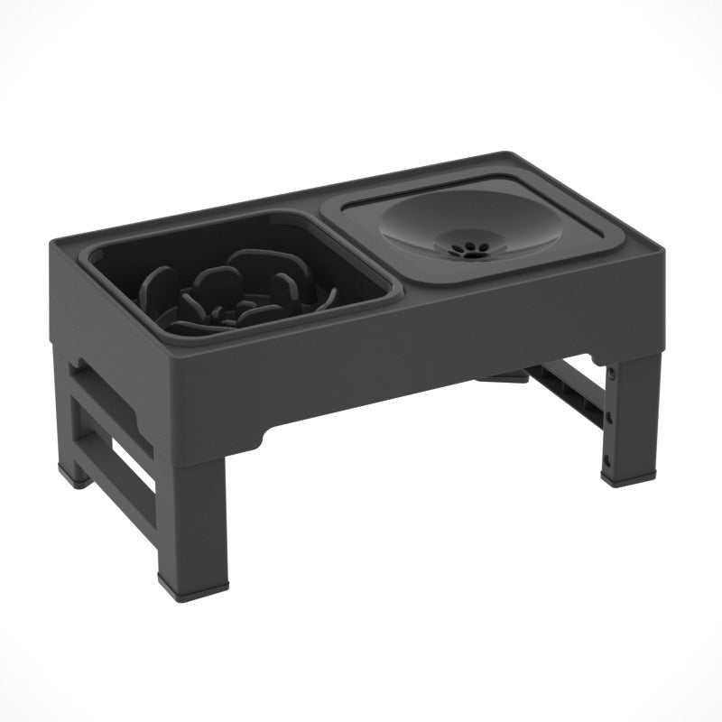 🥣🐕 Comedero Doble Elevado Ajustable – Acero Inoxidable para Perros 🐶✨