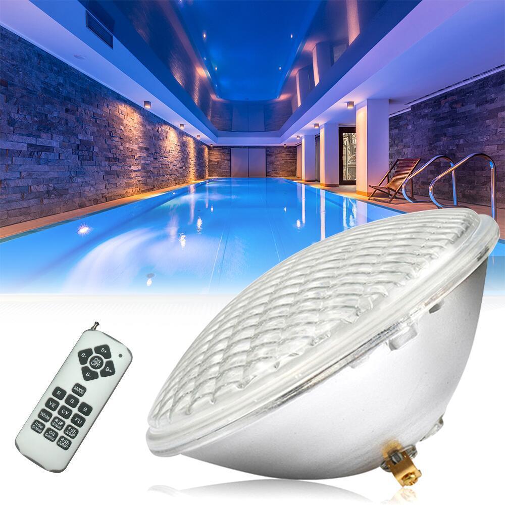 Foco LED RGB Sumergible para Piscina 18W con Control Remoto – Iluminación Decorativa