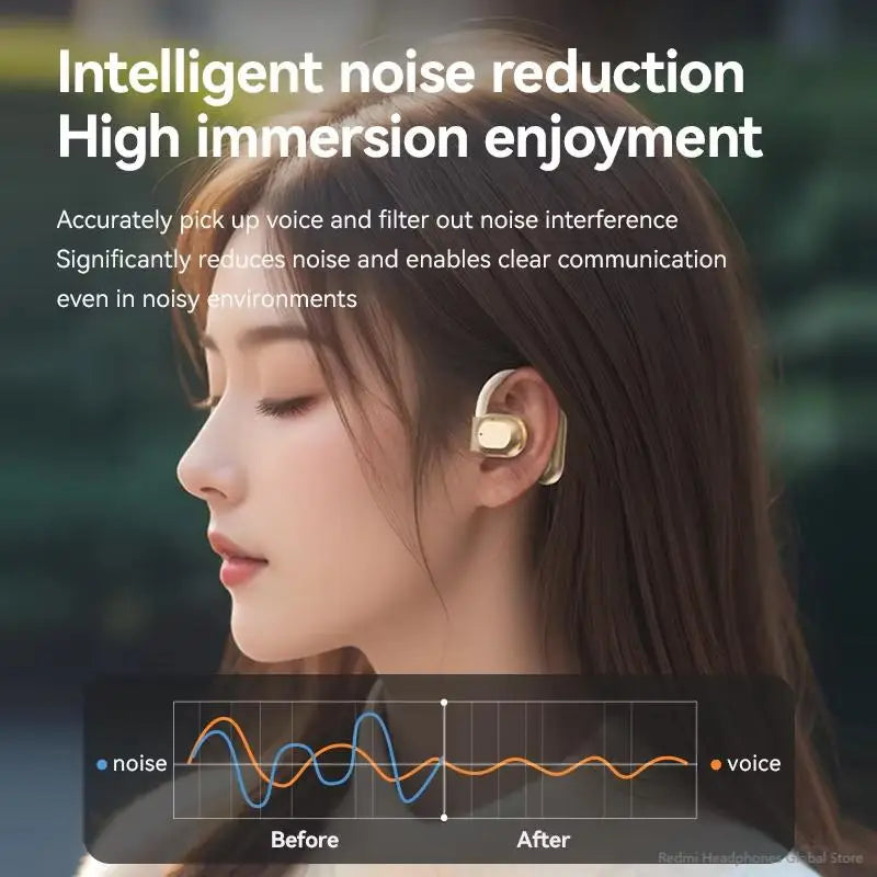 Xiaomi M62 auriculares abiertos auriculares inalámbricos conducción de aire impermeables indoloros usando auriculares para corre