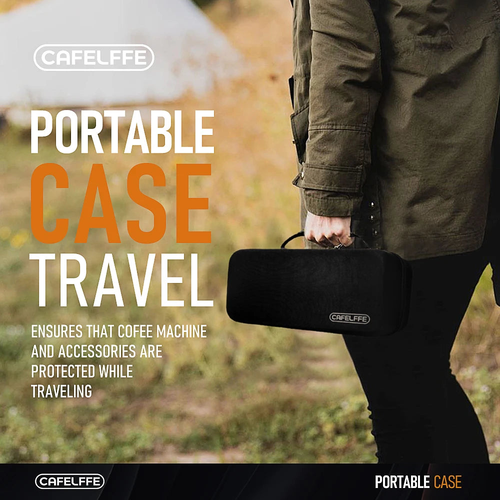 Cafelffe Portable Travel Bag Portable Coffee Machine Outdoor Combination Gift Giving Camping hiking EVA case with MK501 MK502
