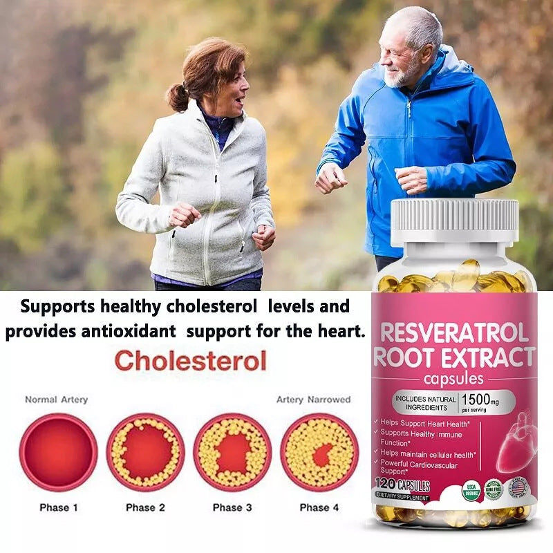 ✨ Cápsulas de Resveratrol + Vitamina C 🍇💊 – Antioxidante, Energía y Bienestar 🌱